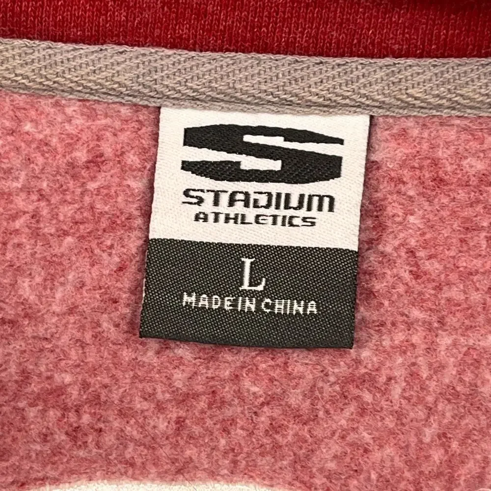 Stadium‎ Athletics Washington State Cougars Pullover Large Red 1/4 Quarter Zip